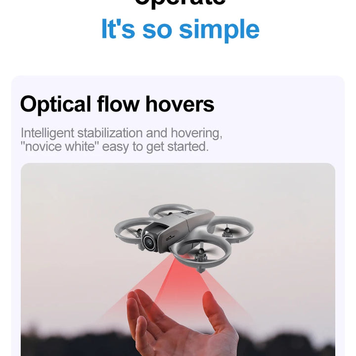 GT3 8K Camera Drone: Easy to Fly with GPS, Obstacle Avoidance & Auto Return