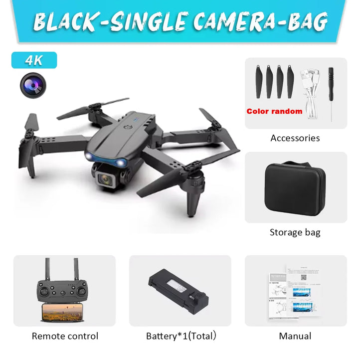 Foldable E99Pro 4K Drone: High-Tech Fun in an Affordable Quadcopter