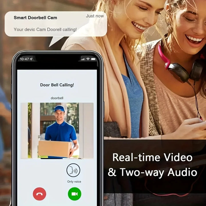 Smart Video Doorbell: See and Talk to Visitors From Your Phone, Anywhere