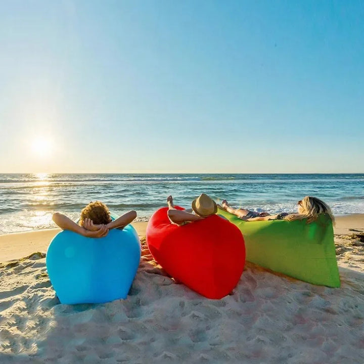 Portable Inflatable Air Lounger (Lazy Bag) for Camping, Beach & Outdoor Parties