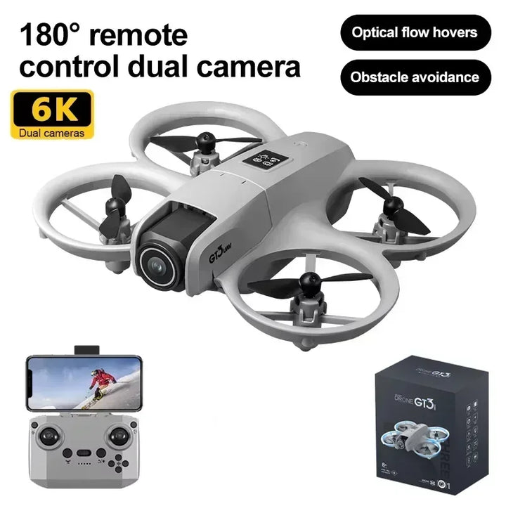 GT3 8K Camera Drone: Easy to Fly with GPS, Obstacle Avoidance & Auto Return