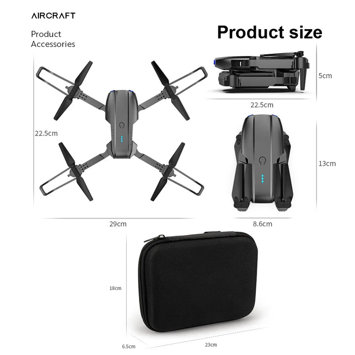 Foldable E99Pro 4K Drone: High-Tech Fun in an Affordable Quadcopter