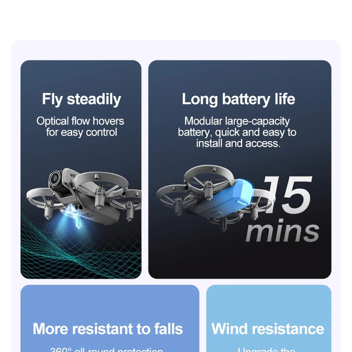 GT3 8K Camera Drone: Easy to Fly with GPS, Obstacle Avoidance & Auto Return