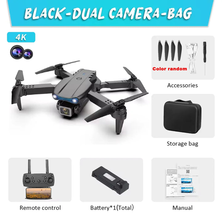 Foldable E99Pro 4K Drone: High-Tech Fun in an Affordable Quadcopter