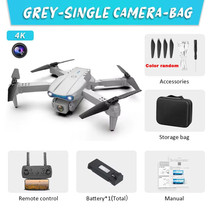 Foldable E99Pro 4K Drone: High-Tech Fun in an Affordable Quadcopter