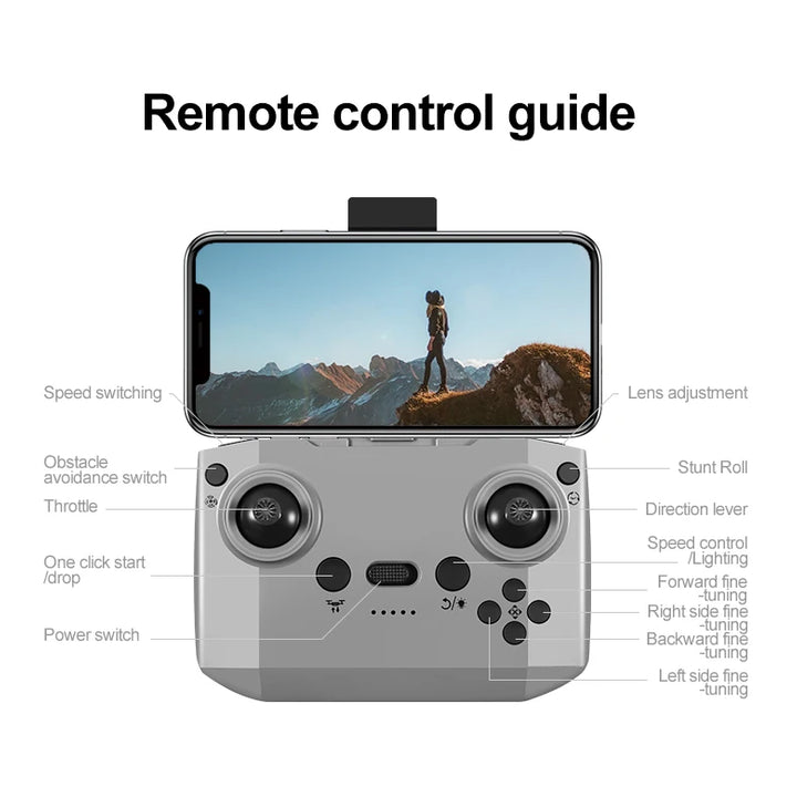 GT3 8K Camera Drone: Easy to Fly with GPS, Obstacle Avoidance & Auto Return